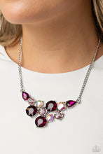 Load image into Gallery viewer, Paparazzi Round Royalty Pink Necklace & Twinkling Trio Pink Bracelet 2 Piece Set
