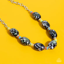 Load image into Gallery viewer, PREORDER Paparazzi No Laughing SPLATTER - Green Necklace