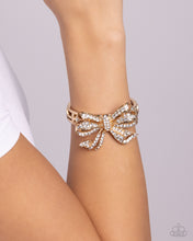 Load image into Gallery viewer, Paparazzi Its All A-BOW-t Me - Gold Bracelet