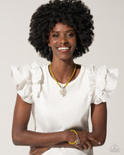 Load image into Gallery viewer, Paparazzi On SHIMMERING Wings - Yellow Necklace