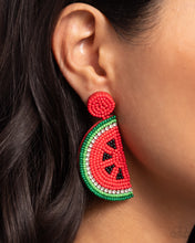 Load image into Gallery viewer, Paparazzi Watermelon Welcome - Red Earrings