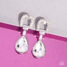 Load image into Gallery viewer, Paparazzi In ARCHING Order - White Earrings