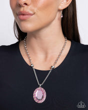 Load image into Gallery viewer, Paparazzi Manufactured Majesty - Pink Necklace