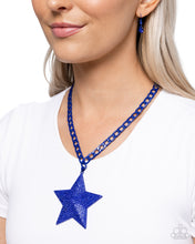 Load image into Gallery viewer, Paparazzi Stellar Selfie - Blue Necklace