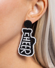 Load image into Gallery viewer, Paparazzi Cheer Captain - Black Earrings