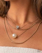 Load image into Gallery viewer, Paparazzi Phenomenal Pearls - Gold Necklace