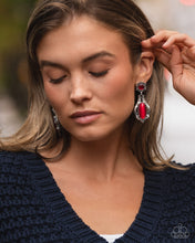 Load image into Gallery viewer, Paparazzi High-End Reservation - Red Earrings