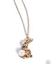 Load image into Gallery viewer, Easter Bunny - Gold Necklace
