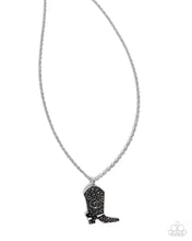 Load image into Gallery viewer, Paparazzi Blazing Boot - Black Necklace