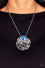 Load image into Gallery viewer, Lush Lattice Blue Necklace