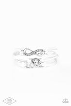Load image into Gallery viewer, Infinitely Irresistible - White Cord Silver Infinity Love Bracele - Demetra's Bling Boutique
