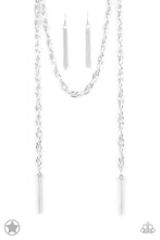 Load image into Gallery viewer, SCARFed for Attention - Silver Single Strand Spiraling Necklace - Demetra's Bling Boutique