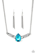 Load image into Gallery viewer, Way To Make An Entrance - Blue Necklace - Demetra's Bling Boutique