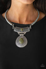 Load image into Gallery viewer, Prowling Prowess - Green Necklace - Demetra's Bling Boutique