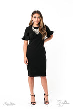 Load image into Gallery viewer, The Rosa - Clustered White Rhinestone Necklace - Demetra's Bling Boutique