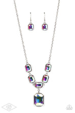 Load image into Gallery viewer, Million Dollar Moment - Multi Gem Cut Iridescent Necklace - Demetra's Bling Boutique