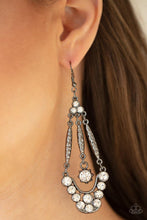 Load image into Gallery viewer, High-Ranking Radiance - Black Earrings - Demetra's Bling Boutique