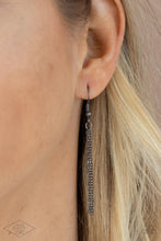 Load image into Gallery viewer, Optimized Opulence - Multi Oil Spill Teardrop Gem Gunmetal Chain Necklace - Demetra's Bling Boutique