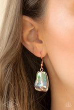 Load image into Gallery viewer, Iridescently Ice Queen - Copper Iridescence Asymmetrical Bead Necklace - Demetra's Bling Boutique