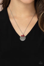 Load image into Gallery viewer, Simple Blessings - Red Stamped "Simply Blessed" Necklace - Demetra's Bling Boutique