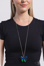 Load image into Gallery viewer, Paparazzi The Social Butterfly Effect - Blue Necklace