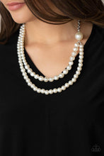 Load image into Gallery viewer, Remarkable Radiance - White Oversized Pearl Necklace - Demetra's Bling Boutique