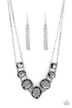 Load image into Gallery viewer, Absolute Admiration - Silver Hammered Asymmetrical Necklace - Demetra's Bling Boutique