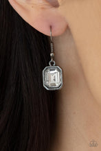 Load image into Gallery viewer, Urban Extravagance - Black Emerald Cut Gunmetal Snake Chain Necklace - Demetra's Bling Boutique