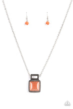 Load image into Gallery viewer, Ethereally Elemental - Orange Cat's Eye Necklace - Demetra's Bling Boutique