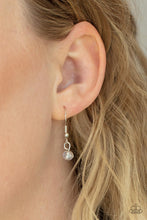 Load image into Gallery viewer, Promoted to Grandma - White Iridescent "Grandma" Stamped Necklace - Demetra's Bling Boutique