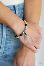 Load image into Gallery viewer, Whimsically Wanderlust - Black Stretchy Band Bracelet - Demetra's Bling Boutique