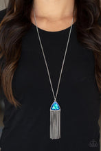 Load image into Gallery viewer, Proudly Prismatic - Blue UV Shimmer Triangular Gem Necklace - Demetra's Bling Boutique
