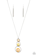 Load image into Gallery viewer, Celestial Courtier - Yellow Ombre Iridescent Gem Necklace - Demetra's Bling Boutique