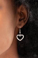 Load image into Gallery viewer, Fashionable Flirt - Pink Leather Suede Corded Silver Heart Necklace - Demetra's Bling Boutique