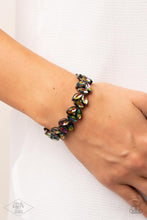 Load image into Gallery viewer, Gilded Gardens - Multi Oil Spill Marquise Cut Bracelet - Demetra's Bling Boutique