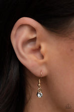 Load image into Gallery viewer, True Love Trinket - Gold Heart Charm Rhinestone Necklace - Demetra's Bling Boutique