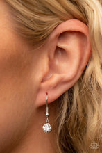 Load image into Gallery viewer, Finding My Forever - White Gem Heart Rhinestone Necklace - Demetra's Bling Boutique