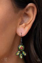 Load image into Gallery viewer, Combustible Charisma - Multi Oil Spill Gunmetal Necklace - Demetra's Bling Boutique