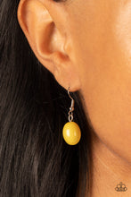 Load image into Gallery viewer, Paparazzi 2 Piece Set - Venetian Voyage - Yellow Necklace | La Vida Vacation - Yellow