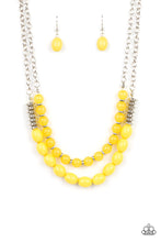 Load image into Gallery viewer, Paparazzi 2 Piece Set - Venetian Voyage - Yellow Necklace | La Vida Vacation - Yellow