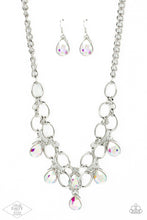 Load image into Gallery viewer, Show-Stopping Shimmer - Multi Iridescent Gem Oval Link Necklace - Demetra's Bling Boutique