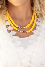 Load image into Gallery viewer, Paparazzi 2 Piece Set Summer Splash - Yellow Necklace | Dip and Dive - Yellow Bracelet