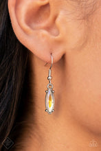 Load image into Gallery viewer, Celestial Cruise - Multi Iridescent Gem Sunburst Floral Silver Necklace - Demetra's Bling Boutique