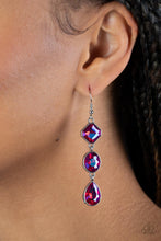 Load image into Gallery viewer, Reflective Rhinestones - Pink Earrings - Demetra's Bling Boutique