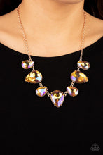 Load image into Gallery viewer, Otherworldly Opulence - Multi Iridescent Oversize Teardrop Necklace - Demetra's Bling Boutique