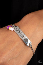 Load image into Gallery viewer, Flirting with Faith - Purple Bracelet - Demetra's Bling Boutique