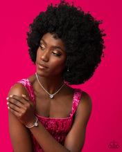 Load image into Gallery viewer, Paparazzi 2 Piece Set Flirty Fiancé - White Necklace & Bedazzled Beauty White Bracelet