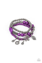 Load image into Gallery viewer, Individual Inflorescence - Purple Bracelet - Demetra's Bling Boutique