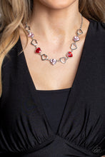 Load image into Gallery viewer, Paparazzi 2 pc set Contemporary Cupid - Multi Necklace & Sentimental Sweethearts - Multi Bracelet