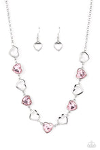 Load image into Gallery viewer, Paparazzi 2 Pc Set Contemporary Cupid - Pink Necklace & Sentimental Sweetheart Pink Bracelet